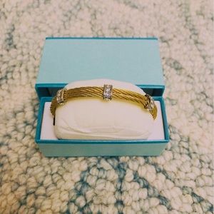 A lot of 2 Brand New Gold Bracelet/Bangle with CZ